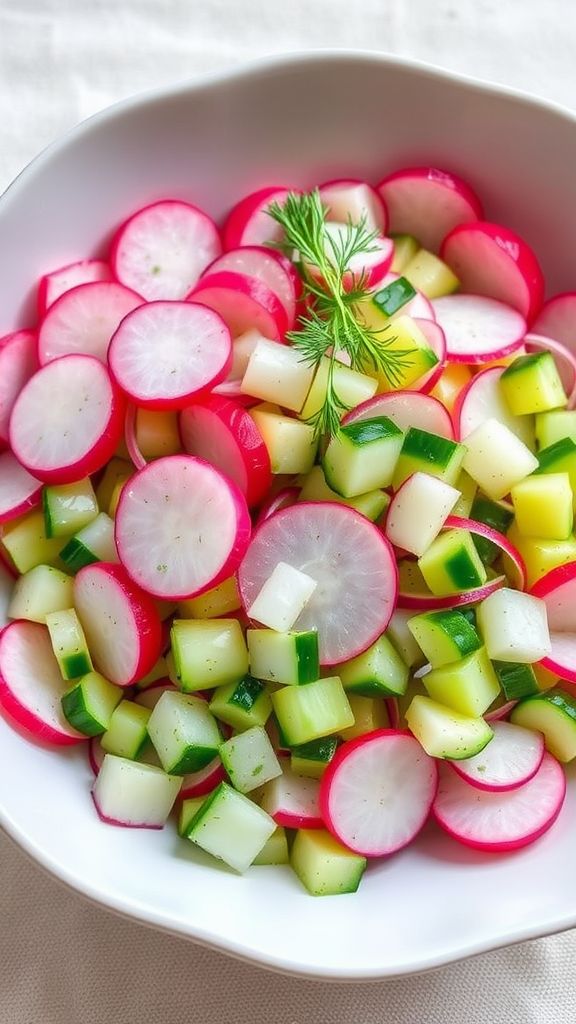 Radish and Cucumber Salad