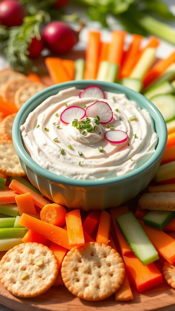 Radish and Herb Cream Cheese Spread