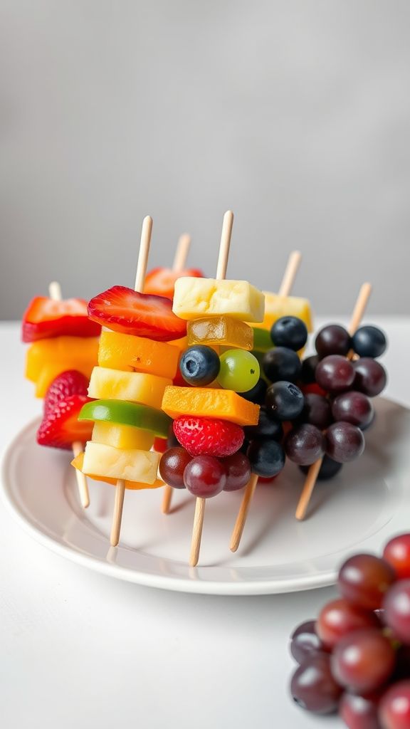 Rainbow Fruit Skewers