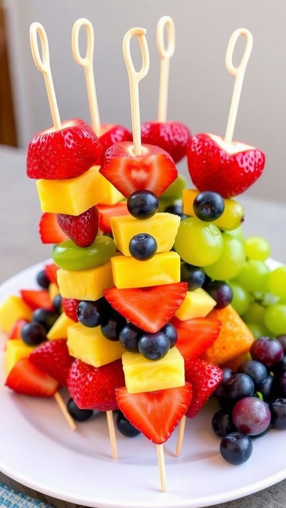 Rainbow Fruit Skewers