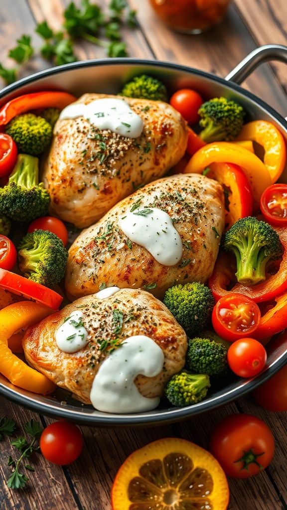 Ranch Chicken and Veggies Delight