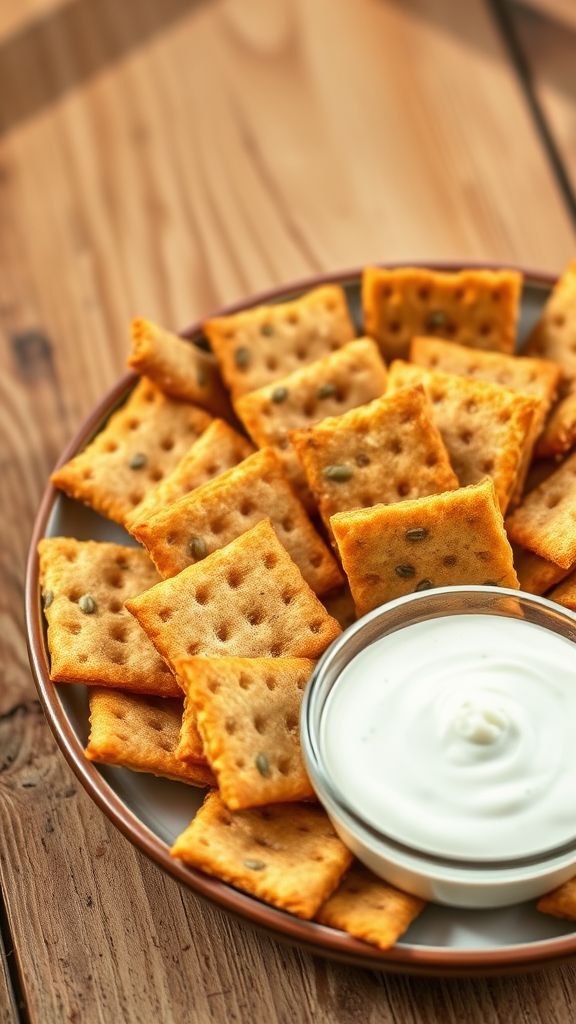 Ranch-Style Sunflower Seed Crackers