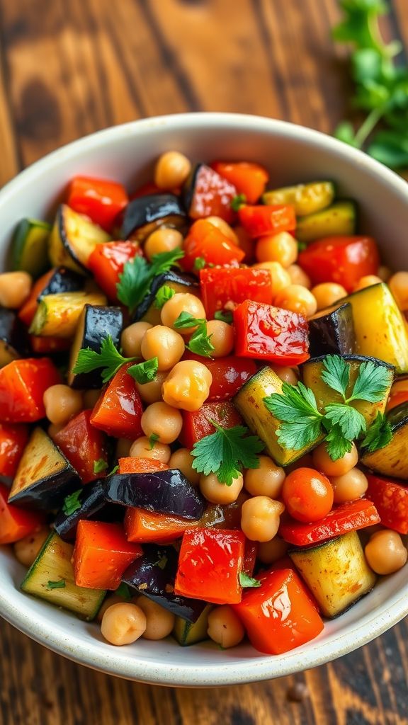 Rapid Ratatouille with Chickpeas