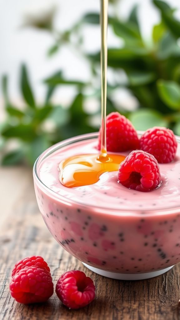 Raspberry Chia Seed Pudding