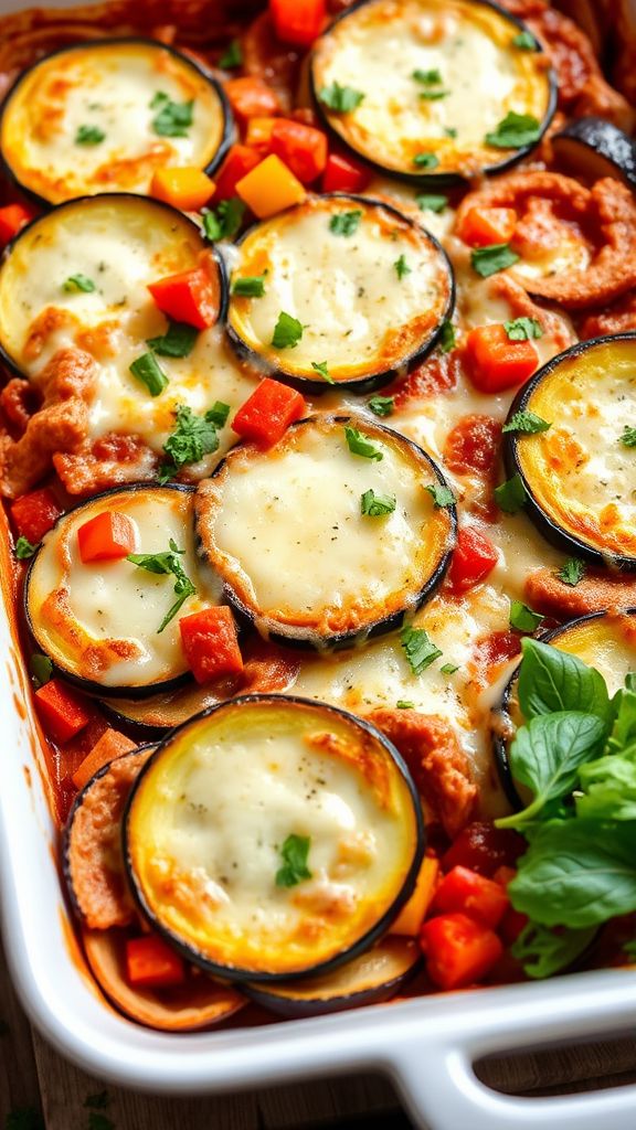 Ratatouille-Inspired Keto Lasagna  