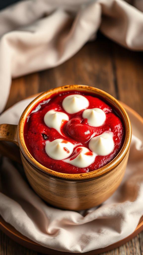 Red Velvet Keto Mug Cake