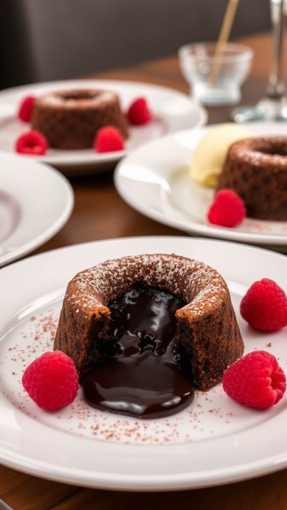 Red Zone Chocolate Lava Cakes  