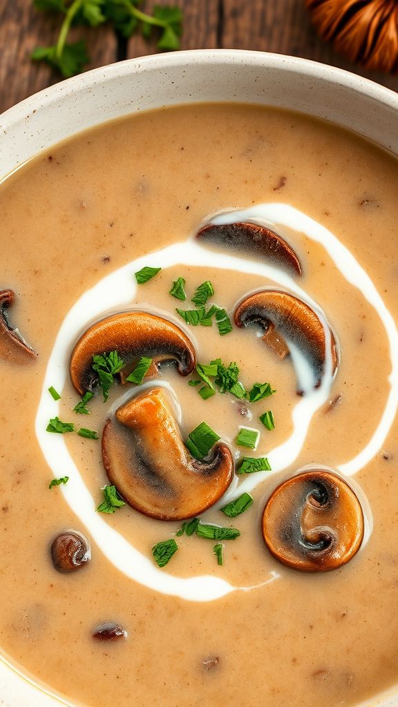 Rich and Creamy Mushroom Soup