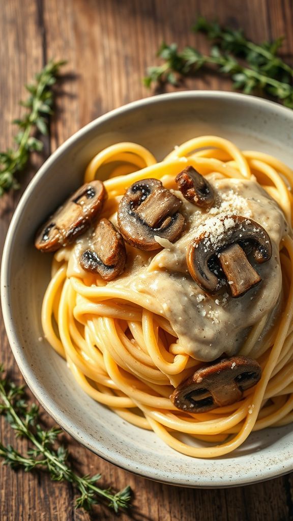 Rich Mushroom Cream Sauce  