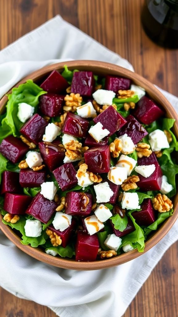 Roasted Beet and Feta Salad  