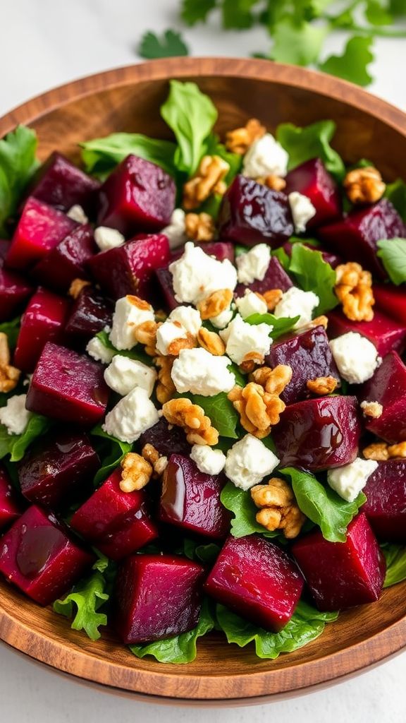 Roasted Beet and Goat Cheese Salad