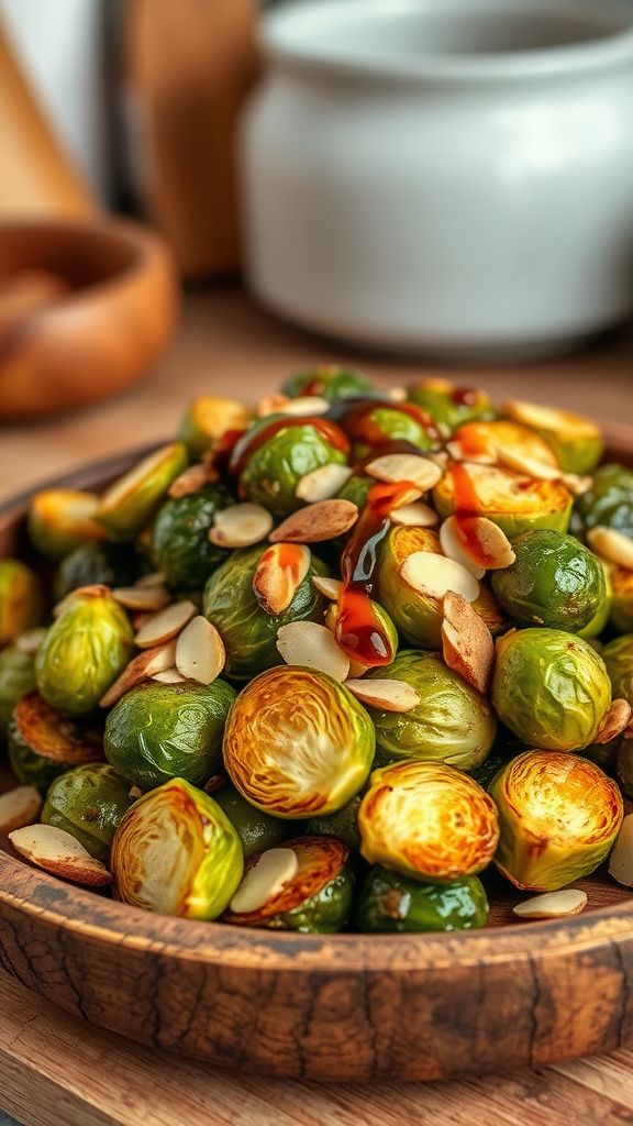 Roasted Brussels Sprouts with Almonds