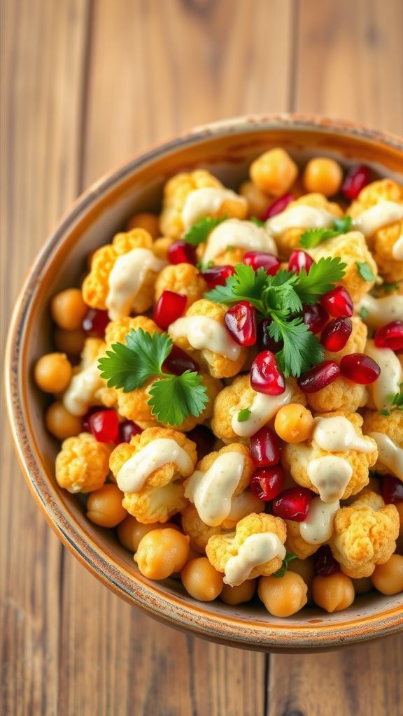 Roasted Cauliflower and Tahini Salad  