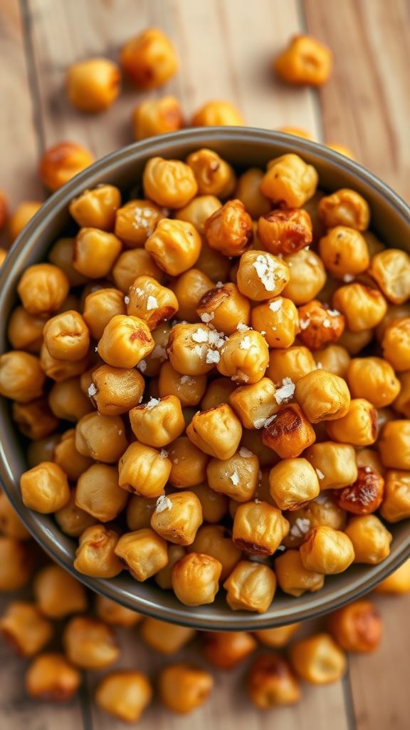 Roasted Chickpeas with Sea Salt  