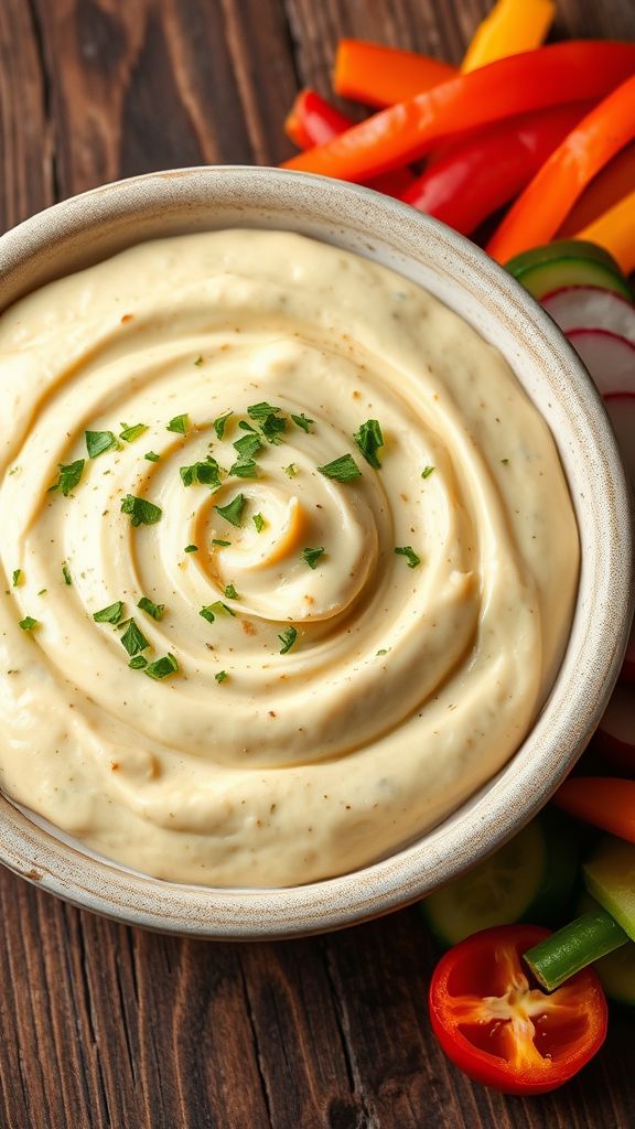 Roasted Garlic Keto Alfredo Dip