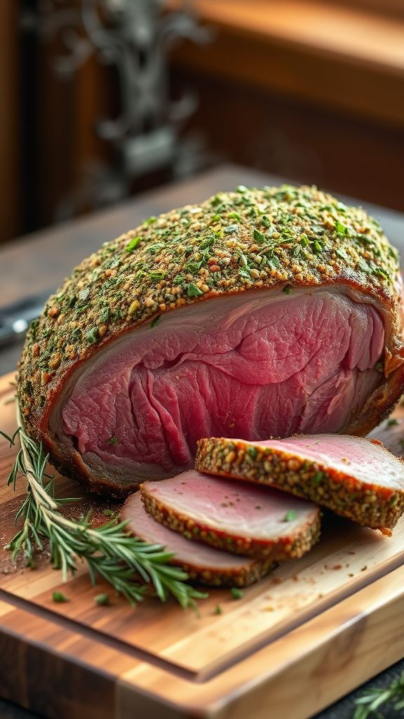 Roasted Herb-Crusted Prime Rib  