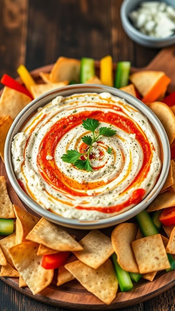 Roasted Red Pepper Feta Dip 