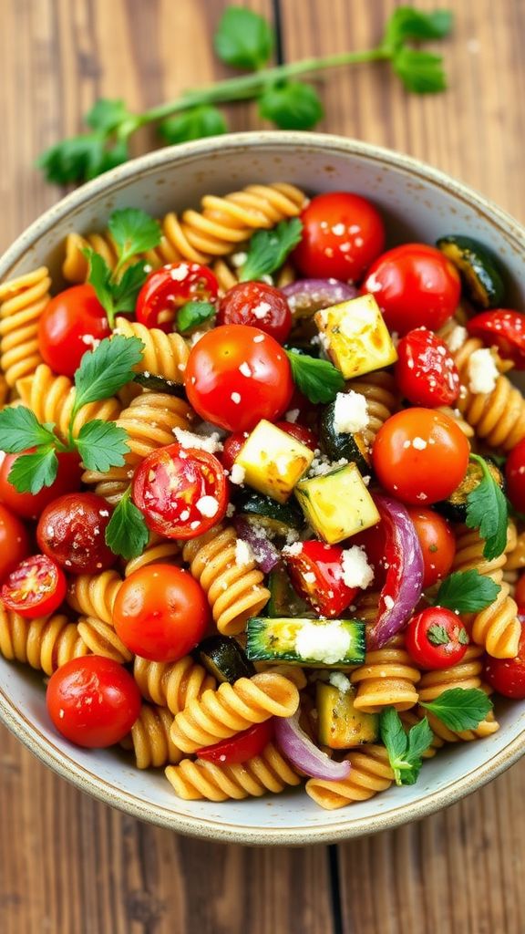 Roasted Veggie & Quinoa Pasta Medley  