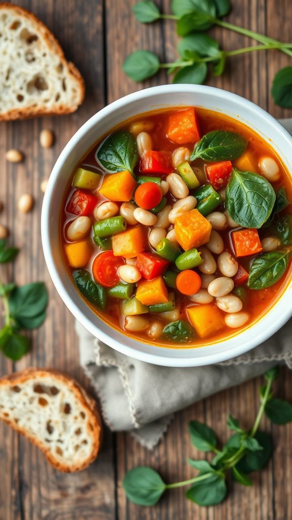 Robust Vegetable and Bean Minestrone  