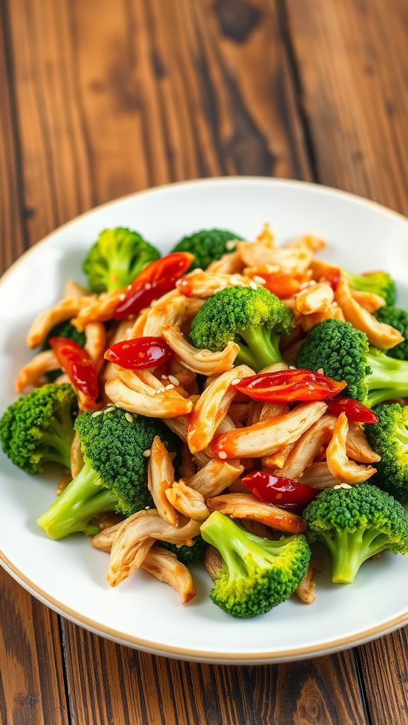 Rotisserie Chicken and Broccoli Stir-Fry  