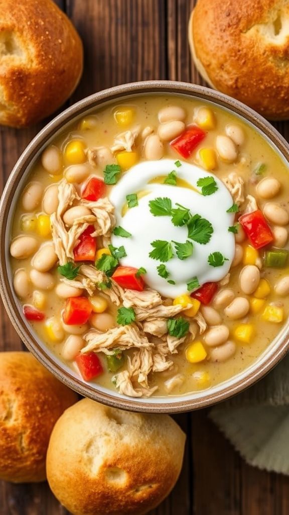 Rotisserie Chicken and White Bean Chili  