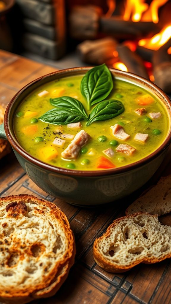 Rustic Ham and Pea Soup