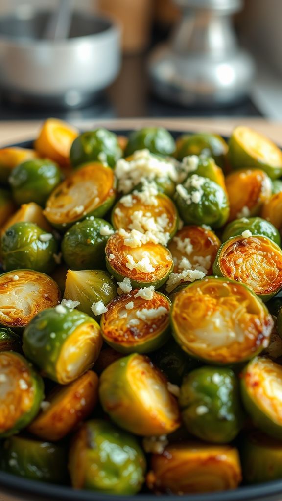 Sautéed Garlic Brussels Sprouts  