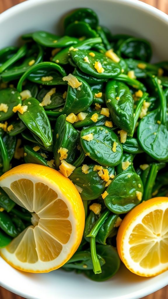 Sautéed Spinach with Lemon