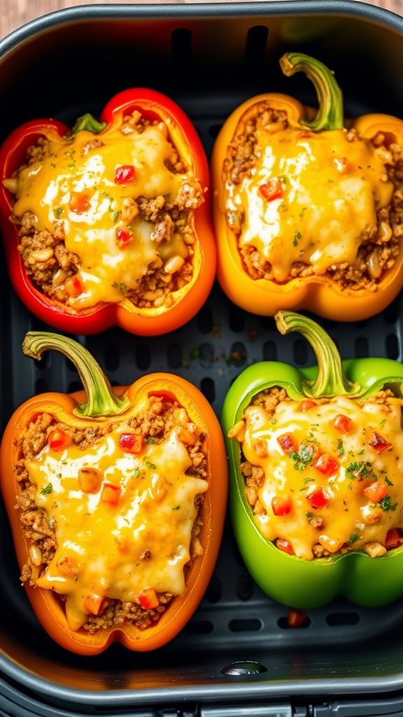 Savory Air Fryer Stuffed Peppers