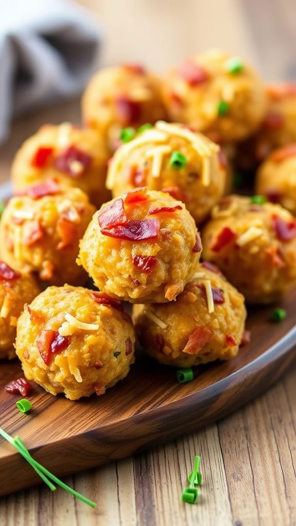 Savory Bacon and Cheddar Keto Balls