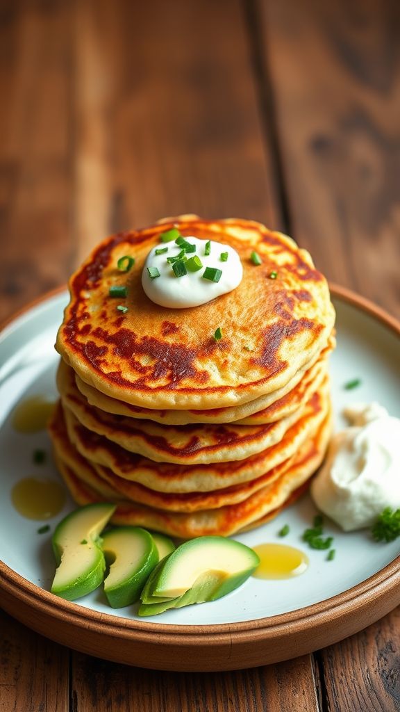 Savory Cheese and Herb Keto Pancakes