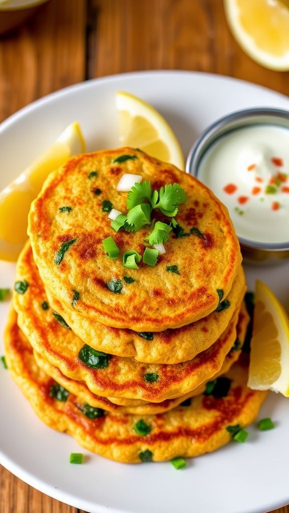 Savory Chickpea Flour Pancakes