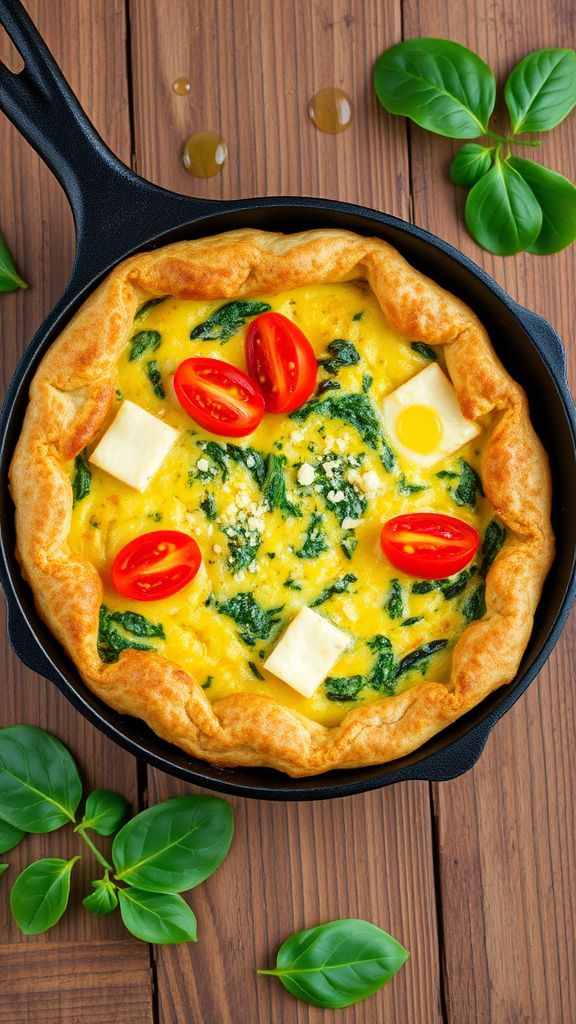 Savory Egg and Spinach Frittata