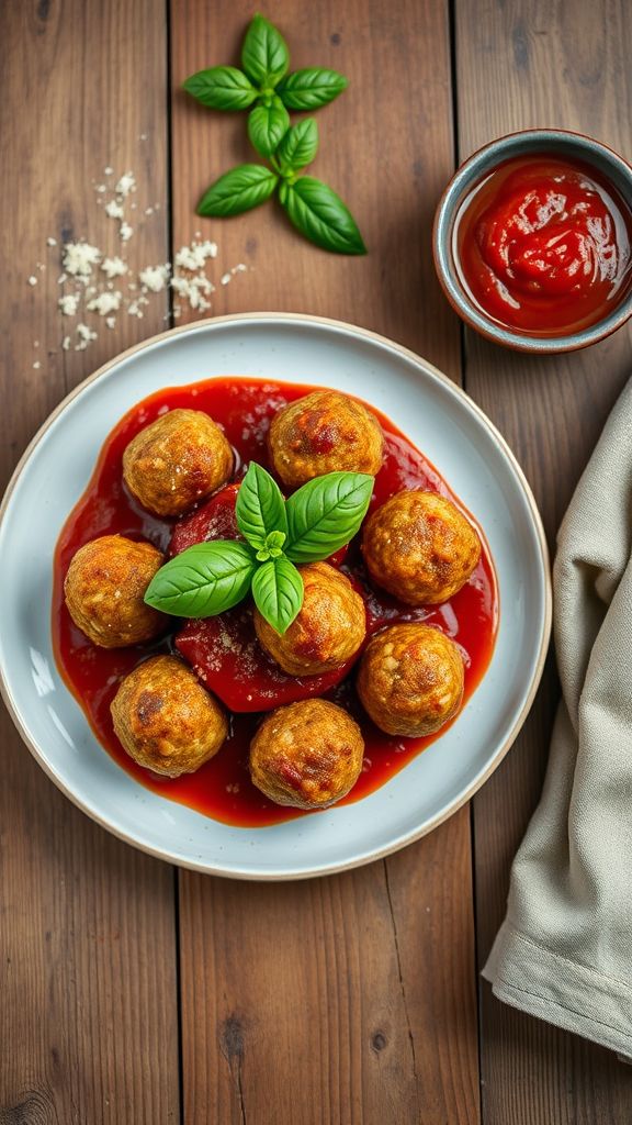 Savory Lentil and Walnut Meatballs  