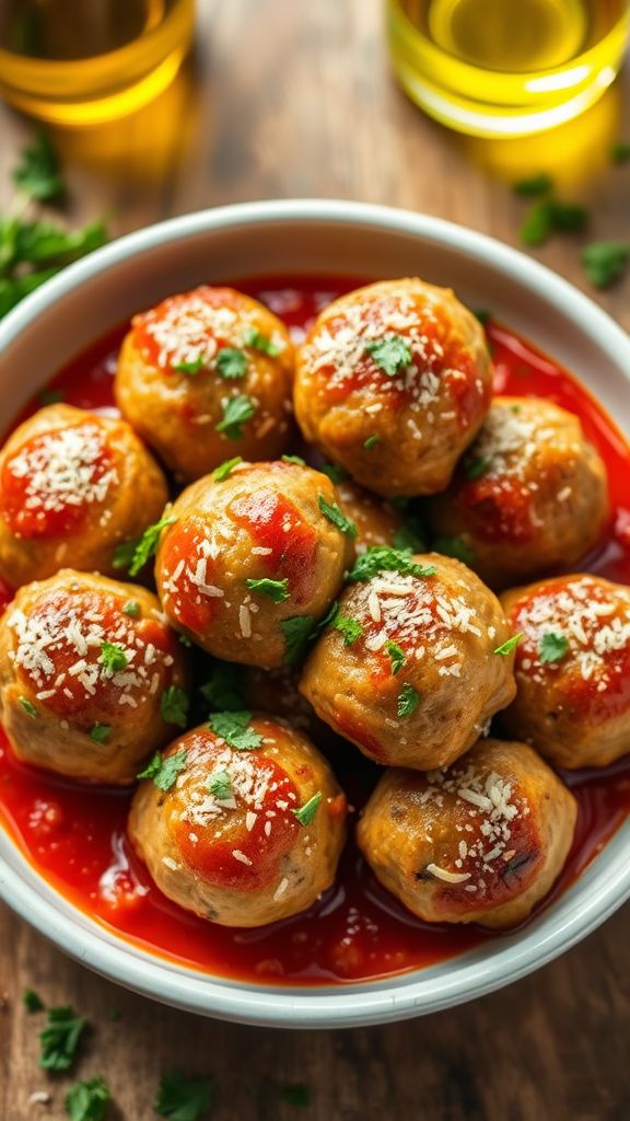 Savory Parmesan Keto Meatballs