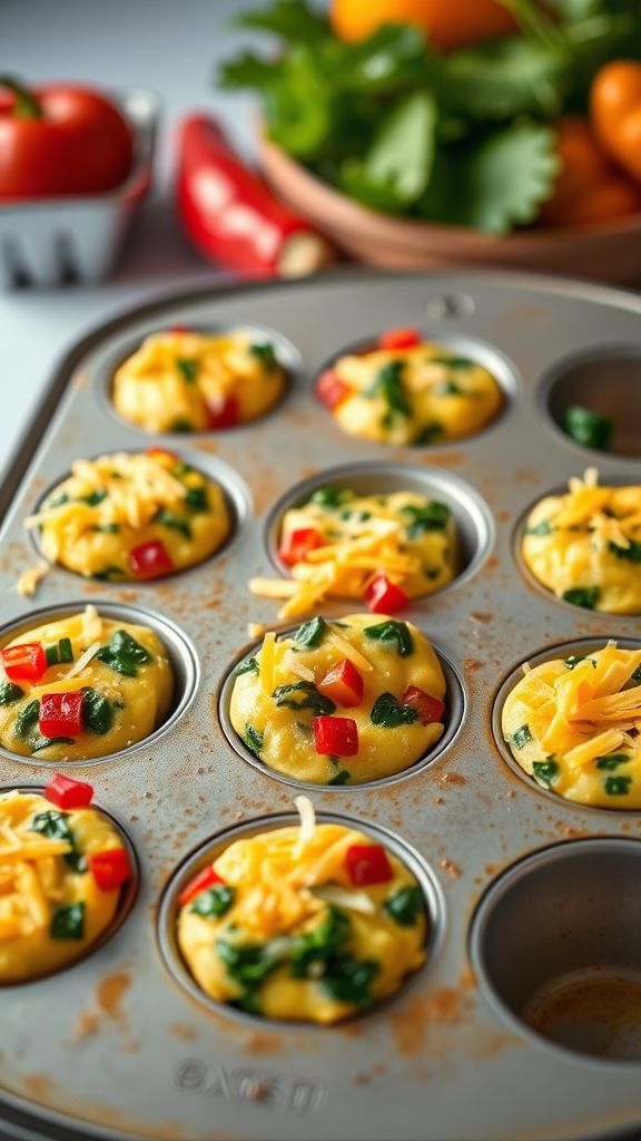 Savory Prepped Egg Bites for the Week  