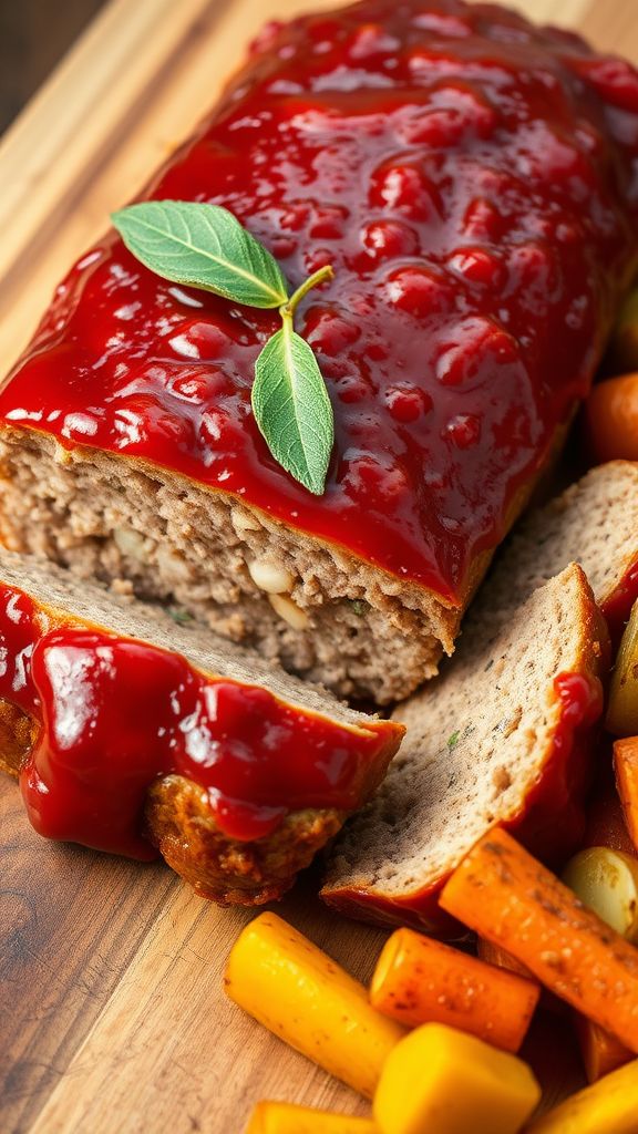 Savory Sage and Garlic Turkey Meatloaf  