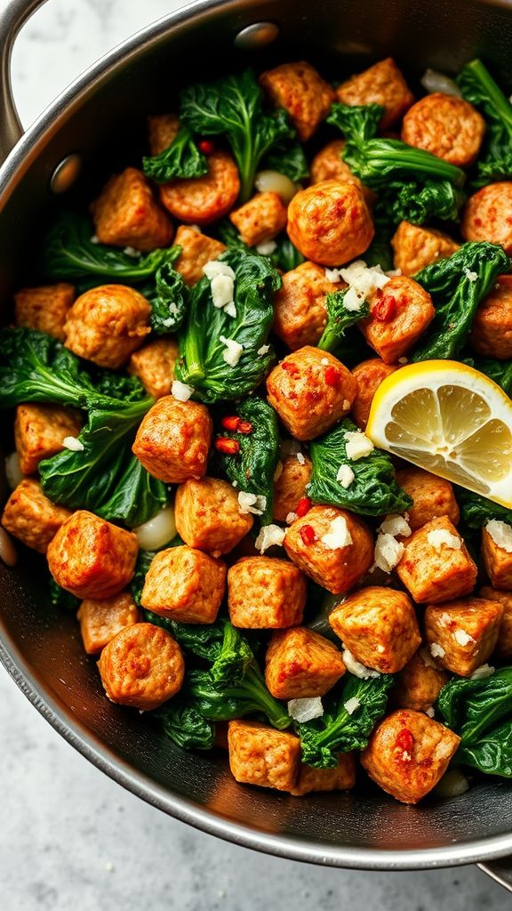 Savory Sausage and Kale Skillet