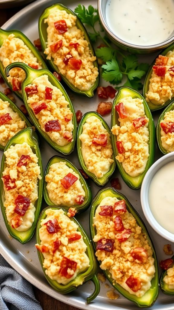 Savory Stuffed Jalapeño Poppers  