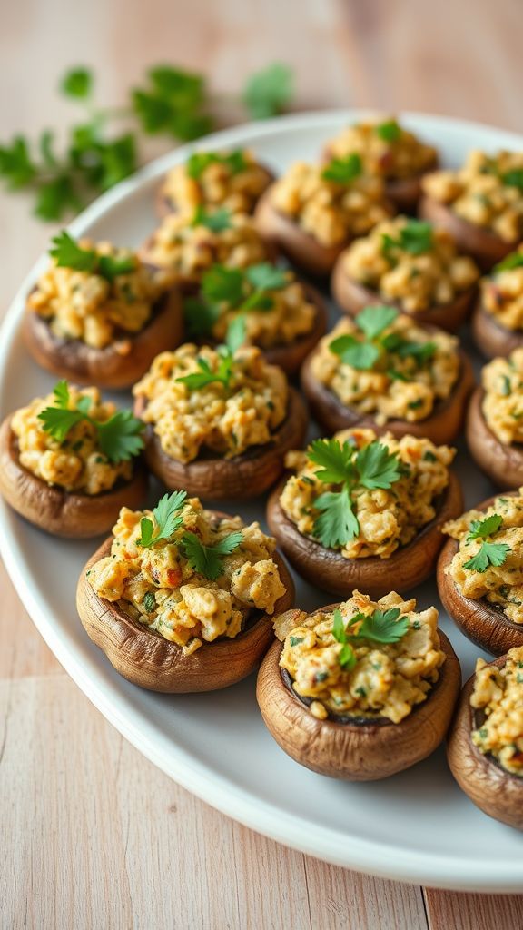 Savory Stuffed Mushrooms  