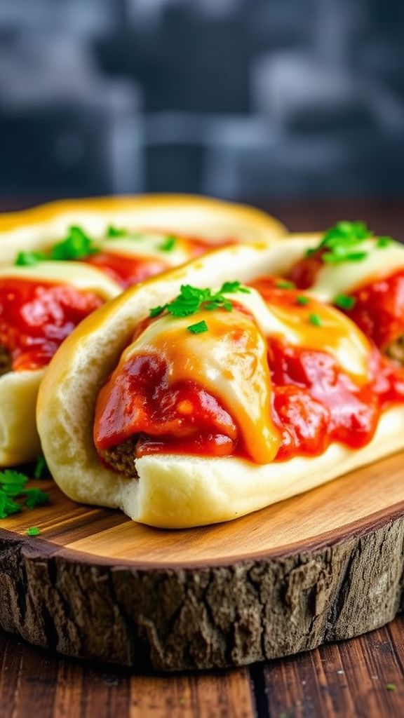 Savory Turkey Meatball Subs  