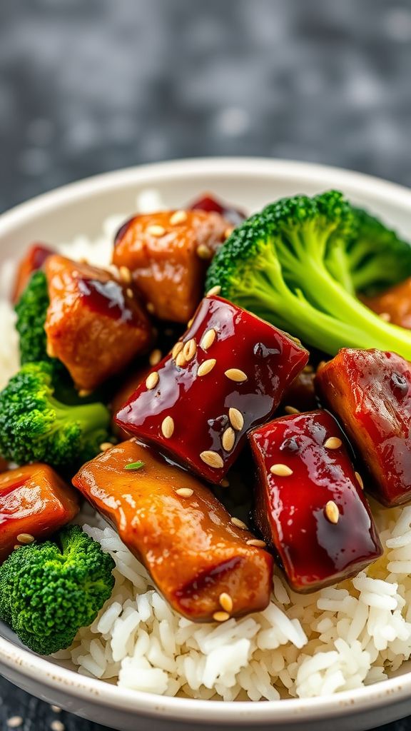 Sesame Ginger Pork and Broccoli