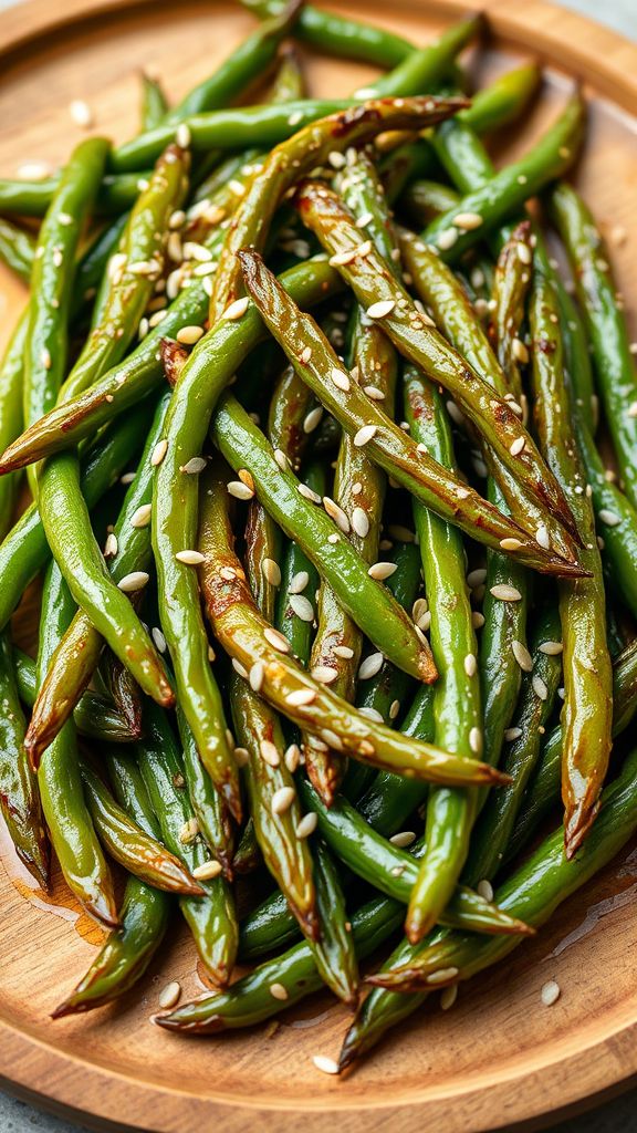 Sesame Roasted Green Beans