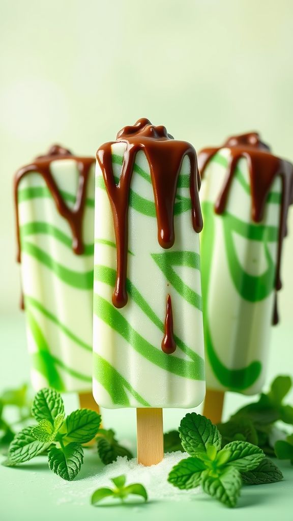 Shamrock Shake Popsicles