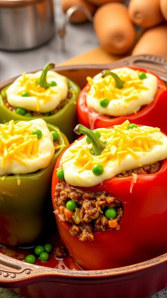 Shepherd's Pie Stuffed Peppers