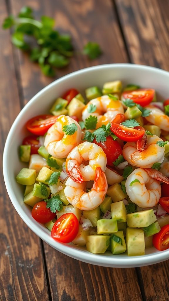 Shrimp and Avocado Salad with Lemon Vinaigrette