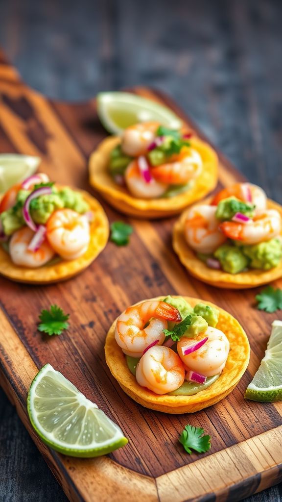 Shrimp Avocado Taco Bites  