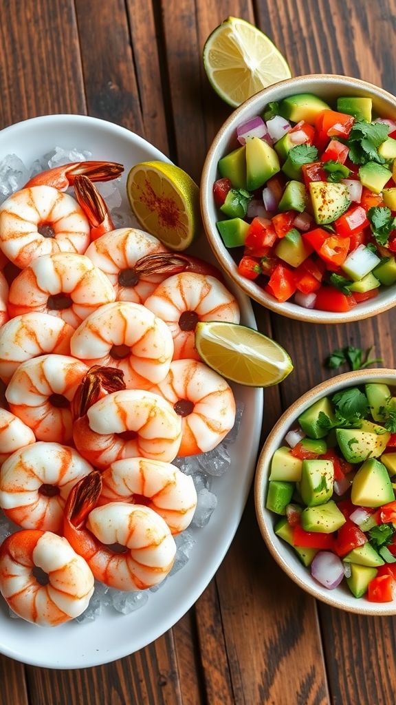 Shrimp Cocktail with Avocado Salsa  