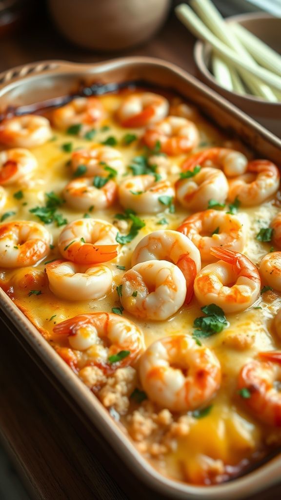 Shrimp Scampi Keto Casserole  