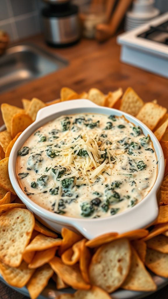 Sideline Spinach and Artichoke Dip